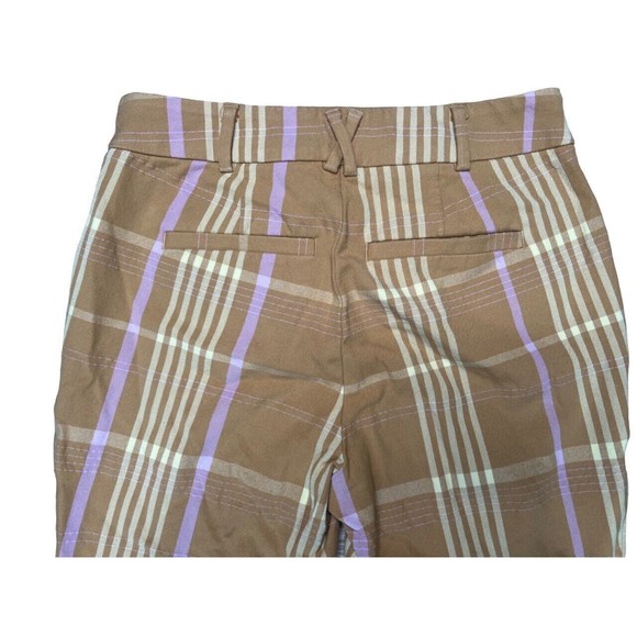 Anthropologie Yellow Plaid Boot Cut Pants - Picture 13 of 15